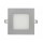 Downlight panel LED Cuadrado 120x120mm Gris Plata 7W 